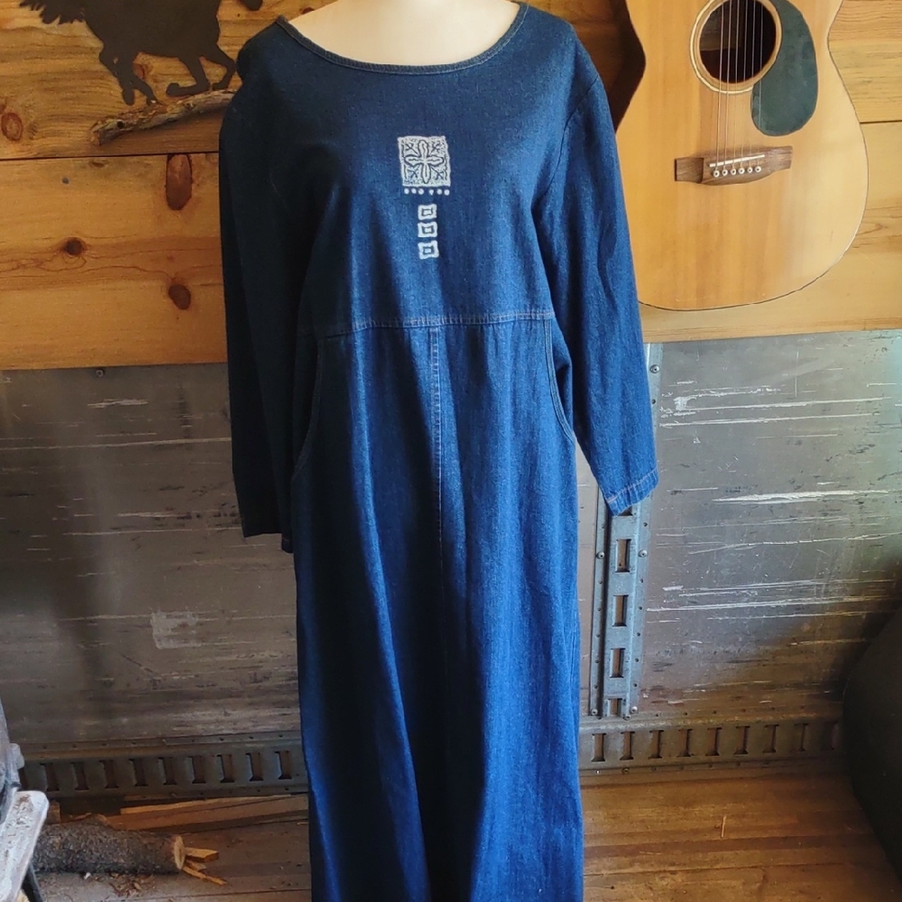 Blue Cactus Denim Dress